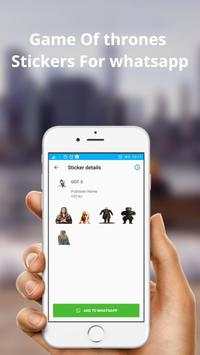 WAStickerApps - GameOf throns Sticker Pack screenshot 3