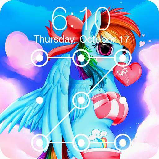Pony Love Valentine Rainbow Wallpaper Lock Screen 1.0