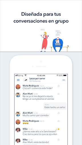 Tach - Mensajería para grupos screenshot 1