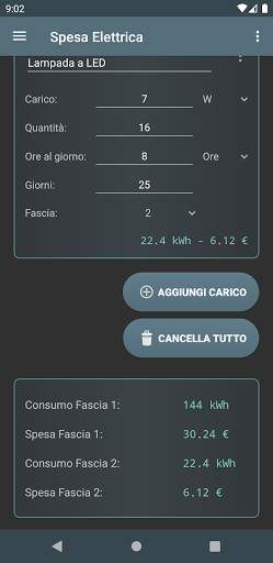 Spesa Elettrica screenshot 2