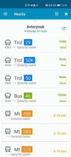 EasyWay public transport screenshot 3