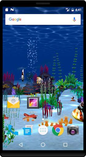 Ocean Aquarium HD LWP FREE screenshot 1