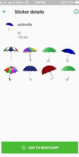 barsaat ke sticker - rain sticker For Whatsapp screenshot 5