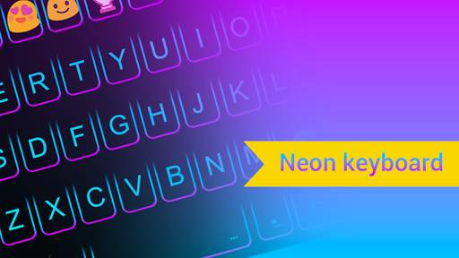 Emoji Smart Neon Keyboard स्क्रीनशॉट 1