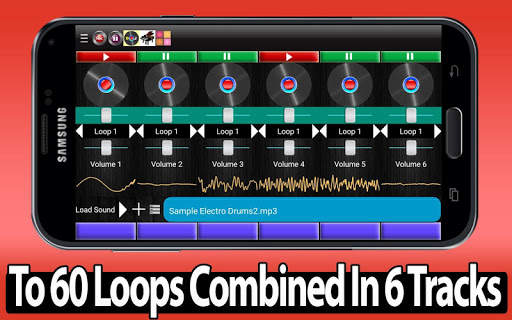 Six DJ Mixer Music Studio screenshot 2