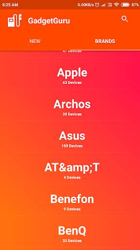 Gadget Guru Mobile specifications app screenshot 4