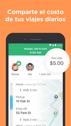 Waze Carpool - Comparte auto. Viaja mejor. screenshot 4