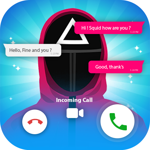 fake call squid guard game icon
