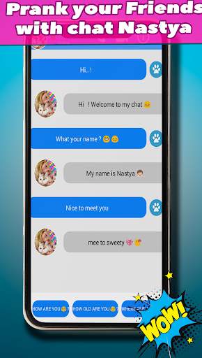 New Fake Call Chat Nastya screenshot 2