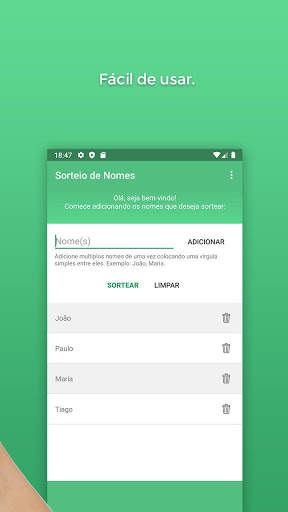 Sorteio de Nomes स्क्रीनशॉट 2