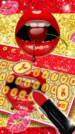 Red Hot Kiss Lip Keyboard screenshot 1
