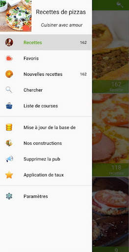 Recettes de pizzas screenshot 2