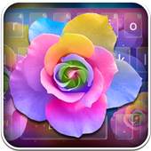 Colorful Rose Keyboard Theme 10001003