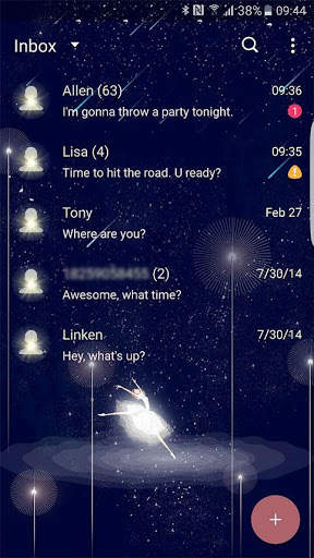 White Dream skin (Next SMS) screenshot 2