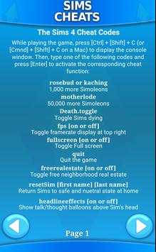 Cheats for Sims screenshot 8