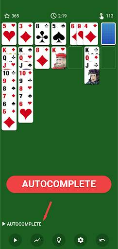 Play Klondike Solitaire Turn one or Turn 3 - FREE screenshot 3
