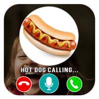 Hot Dog fake video call - chat logo