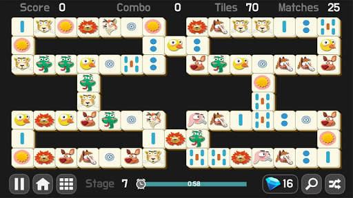 Connect2 HD -free mahjong game screenshot 1