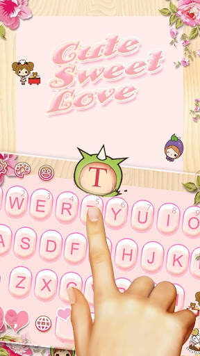 Cute Sweet Pink Love Keyboard screenshot 3