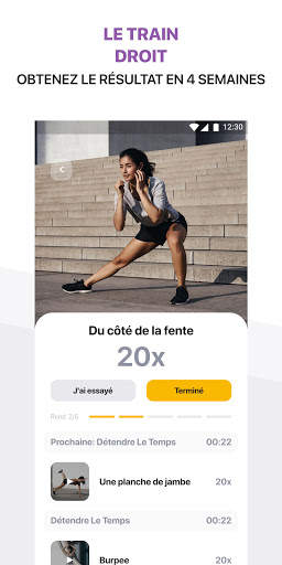 Entraîneur s'entraîner à la maison perdre du poids screenshot 2