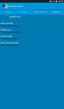 Cheats for Gta 5 screenshot 10