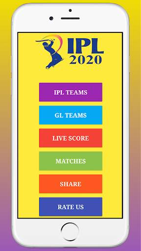 IPL 2020 - GL & SL DREAM TEAMS,LIVE SCORE screenshot 2