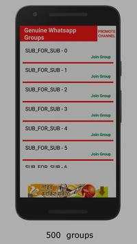 [SUB-4-SUB] Genuine Whatsapp Groups screenshot 1