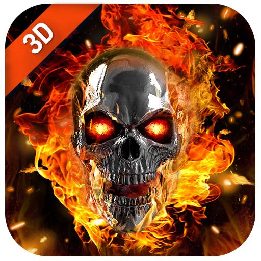 Flaming Skull Live Wallpaper for Free 2.2.0.2560