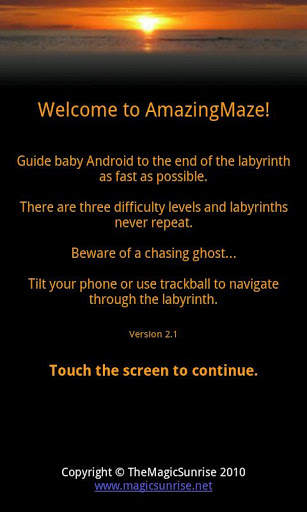 AmazingMaze Lite screenshot 1