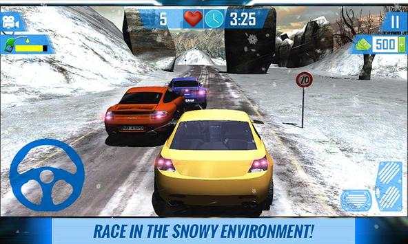 Winter Traffic Snow Driving screenshot 4
