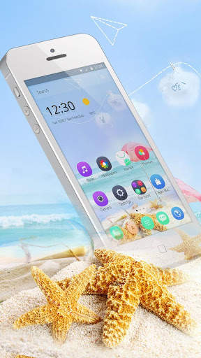Blue Sunmer Fresh Theme скриншот 2
