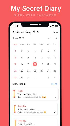 Secret Diary Lock with  - My Diary Journal Diary screenshot 5