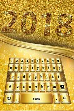 Gold Keyboard Theme 2020 скриншот 1