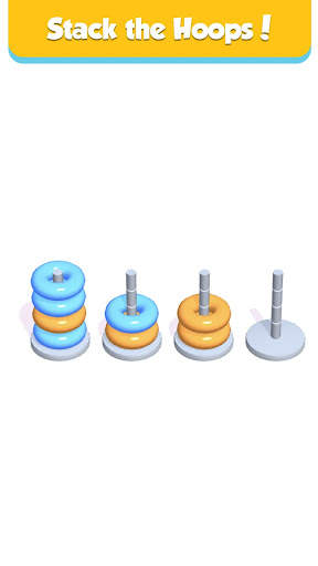 Hoop Stack - Color Puzzle Game screenshot 1