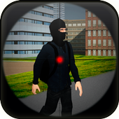 Police sniper: Anti terrorist icon