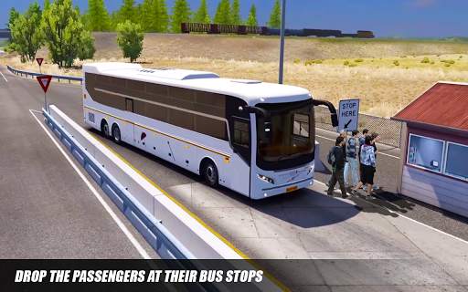 Bus simulator:coach bus simulation free bus games screenshot 1