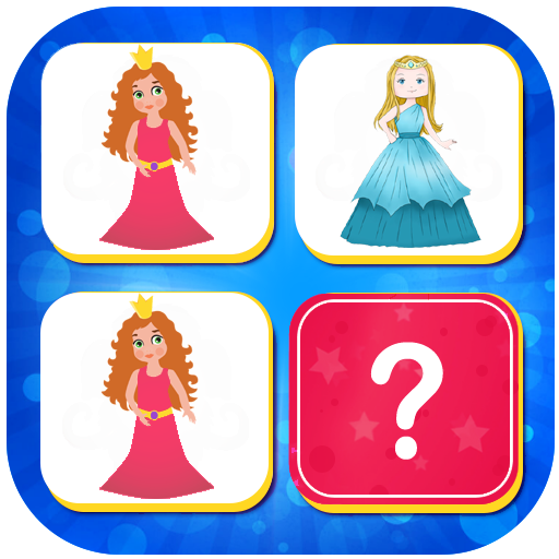 Prince and Princess Pair Matching Memory Game icon