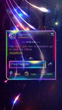 GO SMS PRO DREAM GLASS THEME 4 تصوير الشاشة