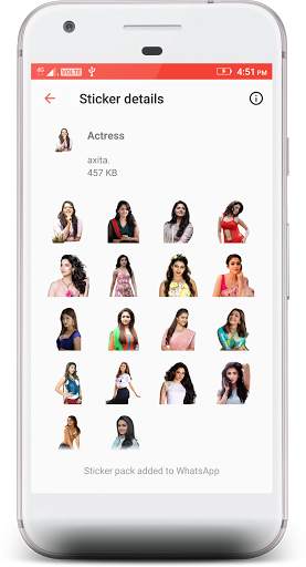 Tamil Actress Stickers 4 WhatsApp screenshot 2