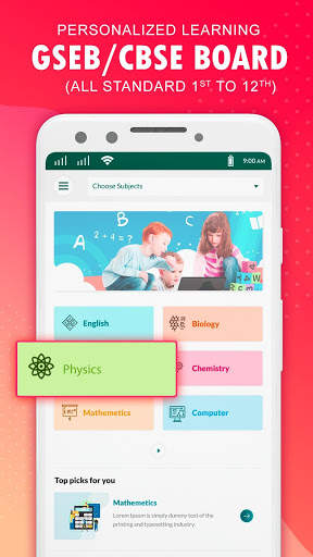 Shala Safar : Free Learning App | GSEB, CBSE, NEET screenshot 1