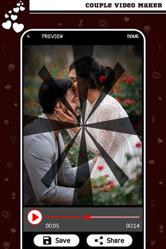Couple Love Video maker with music screenshot 6