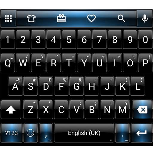 Dusk BlackBlue Emoji Keyboard 100