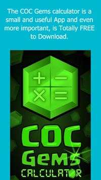 Gems Calculator For COC screenshot 2