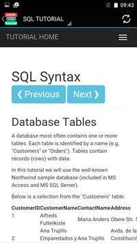 SQL TUTORIAL OFFLINE APP скриншот 3