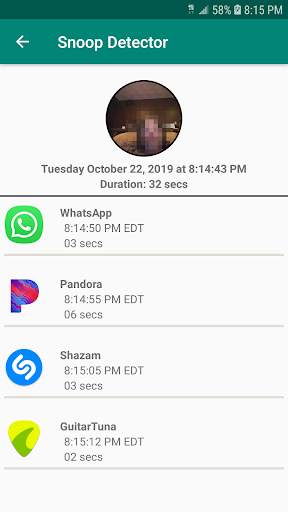 Snoop Detector - Who Snooped My Phone? screenshot 2
