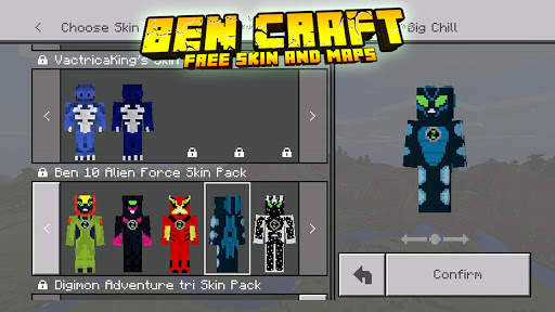 Ben 👽10 Skin Mod for Minecraft PE screenshot 2