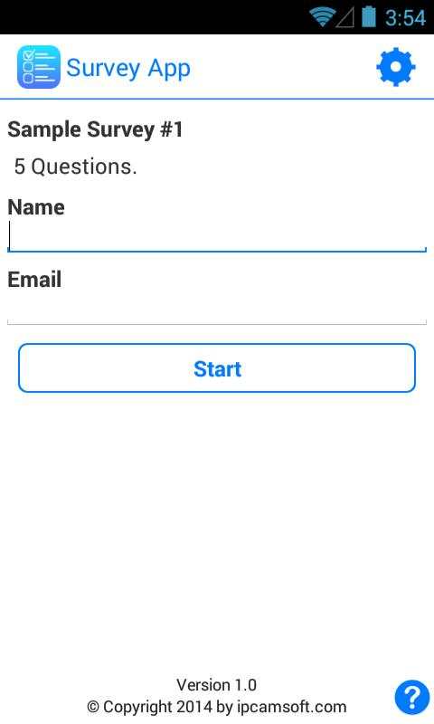 Survey App Lite screenshot 1