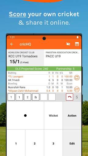 cricHQ: live cricket & scoring स्क्रीनशॉट 2