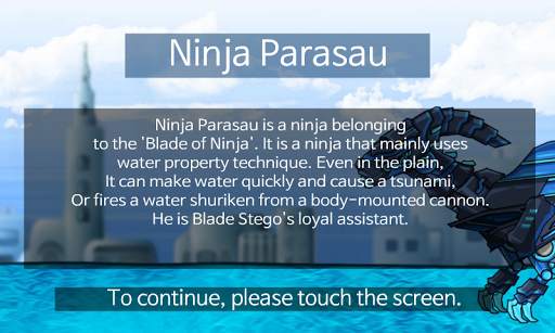 Dino Robot - Ninja Parasau : Dinosaur game screenshot 1