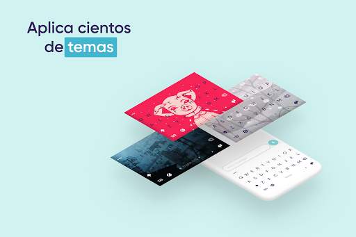 Teclado Fleksy GIF Emoji Temas screenshot 3